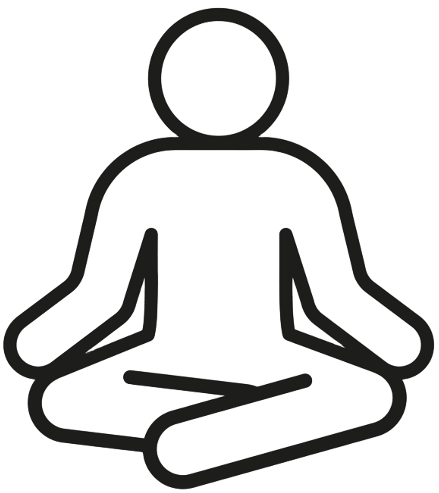 Inicio ícono de persona meditando